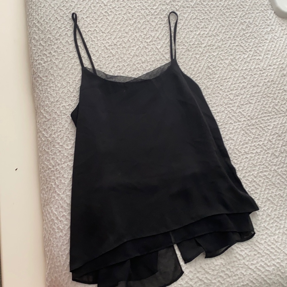 Banana republic black poly tank